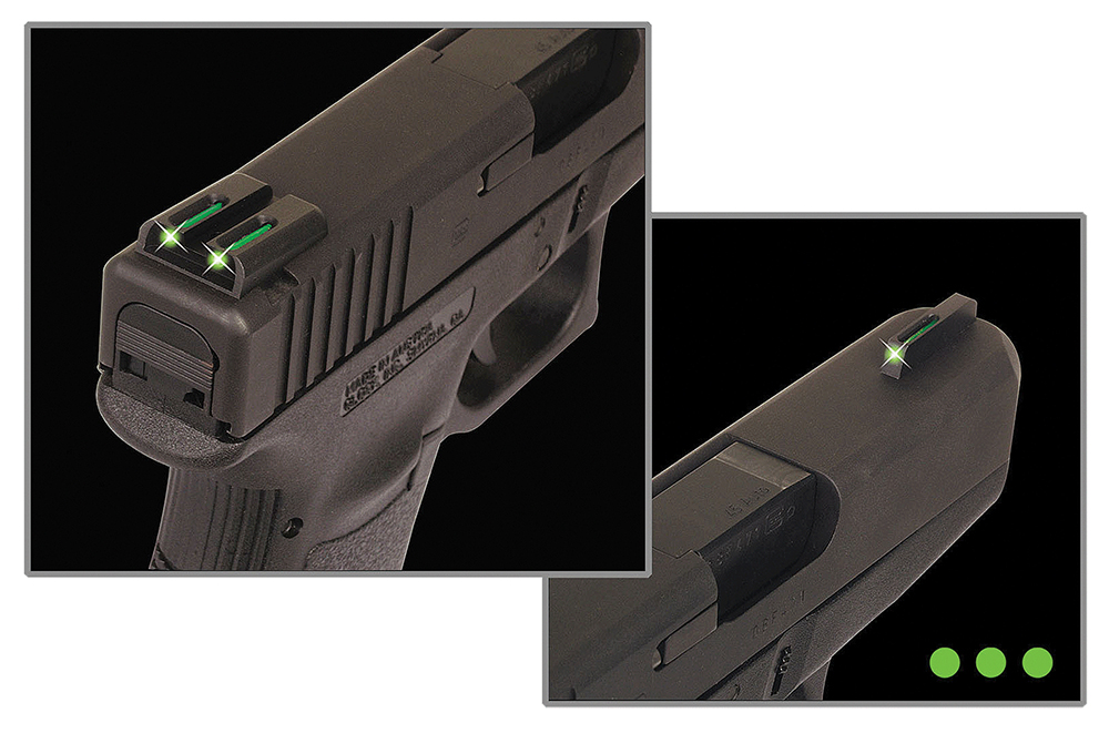 TruGlo TG131MPT TFO Black Green Tritium & Fiber Optic Front Sight