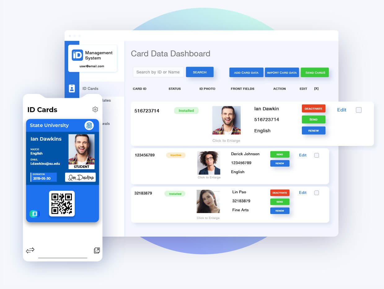 ID123 Digital ID Cards Mobile ID Apps ID Management System