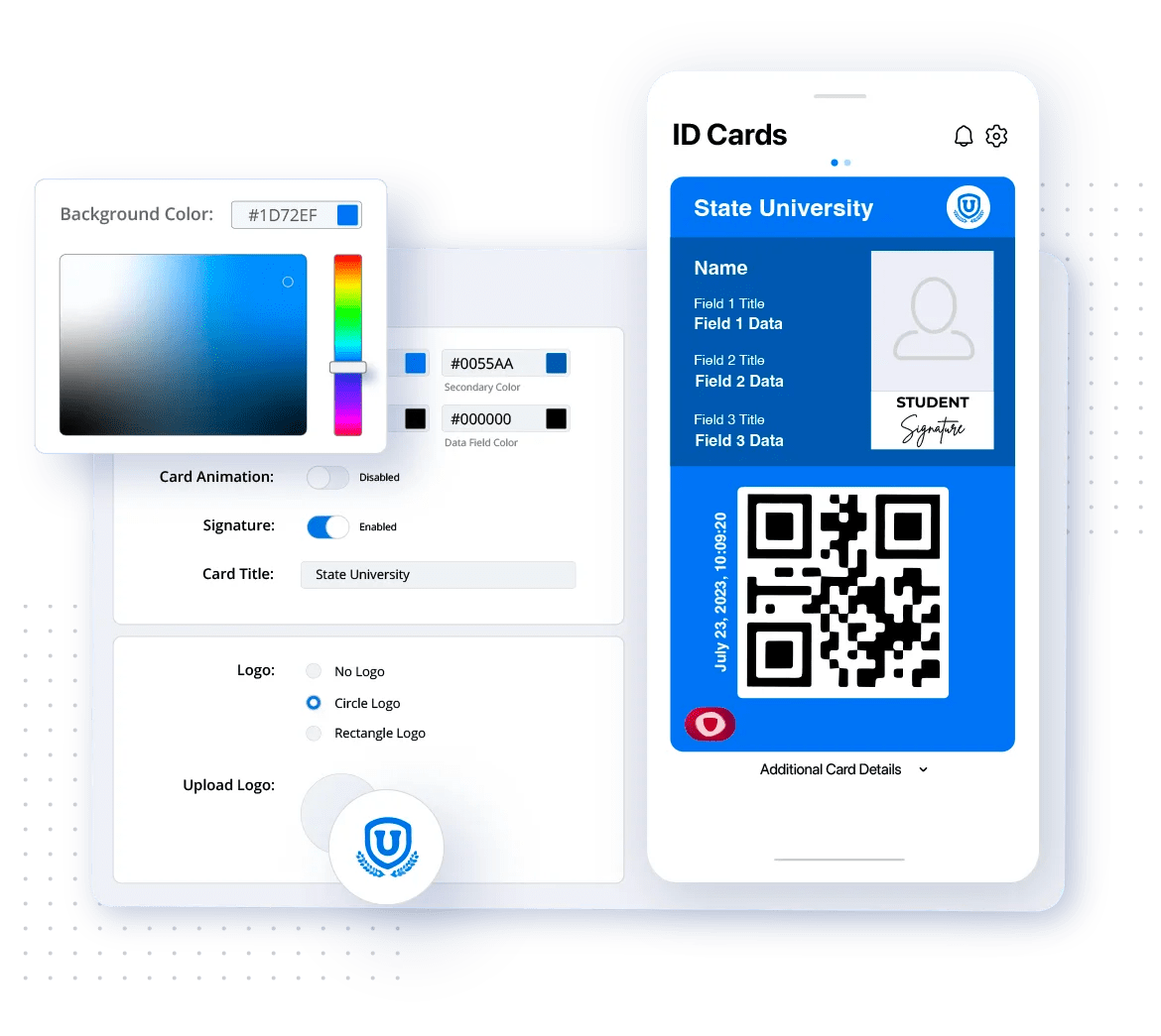 ID Management System for Digital ID Cards ID123