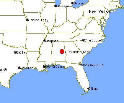 Map Of Alexander City Alabama Alexander City Profile | Alexander City Al | Population, Crime, Map
