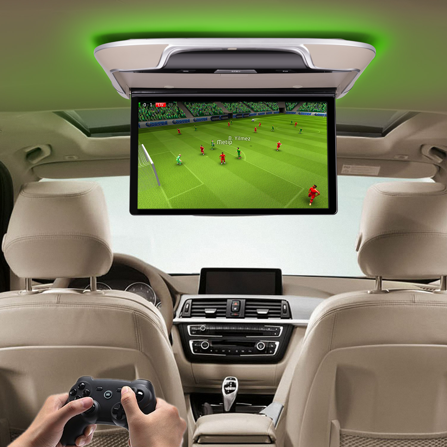 Android 8.1 Car Overhead Flip Down Monitor 13 inch with