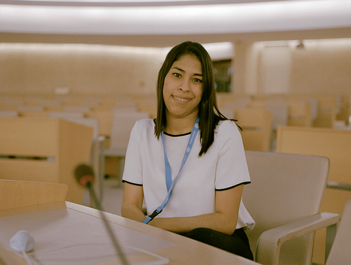 Bridging the Gap stories Irene Valarezo Córdova, Intern at the