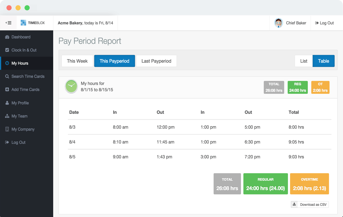 Online Employee Time Clock Software App for Clocking In and Out IDEAblox