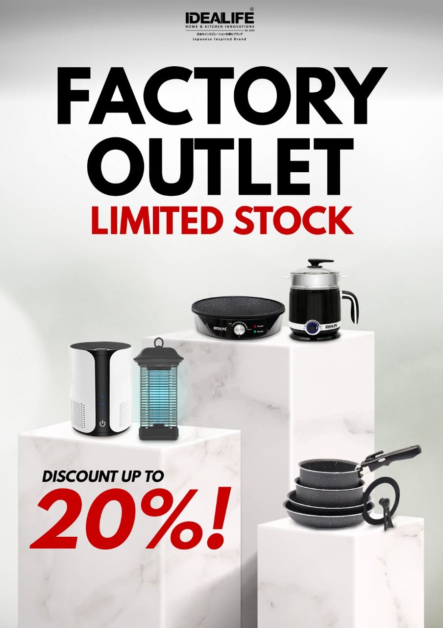 FACTORY OUTLET • IDEALIFE Home Innovations Home Appliances
