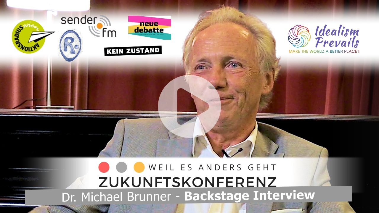 Backstage Interview mit Dr. Michael Brunner Zukunftskonferenz 2021
