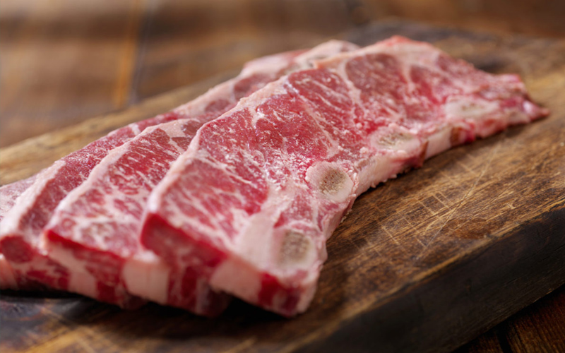 Short Ribs Asian Style Kalbi, Hand Trimmed Ideal Meat