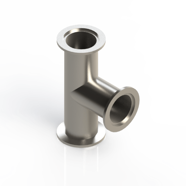 Ideal Vacuum Tee KF40 Vacuum Fittings, ISOKF Flange Size NW40