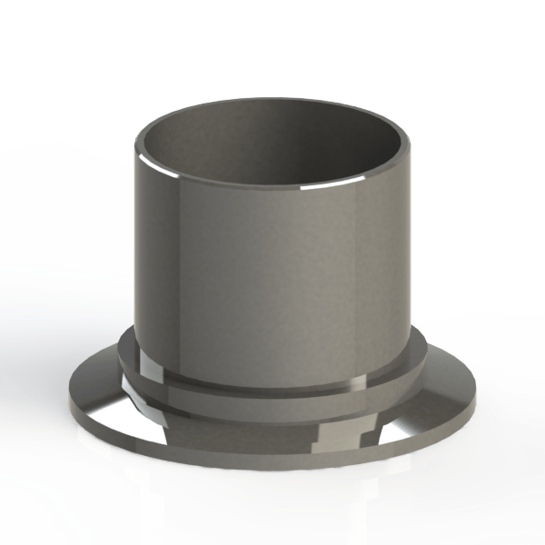 Adapter KF50 to PVC Hose 2 inch, ISOKF Flange Size NW50, Stainless Steel