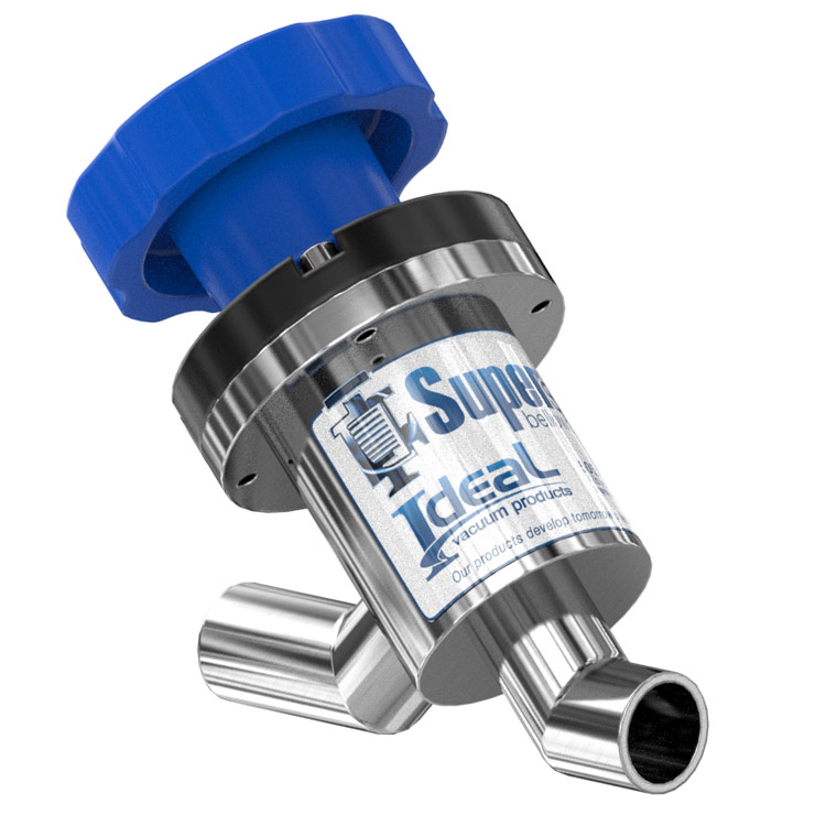 Ideal Vacuum IdealVac SuperSeal .75 inch Tube Manual Bellows InLine