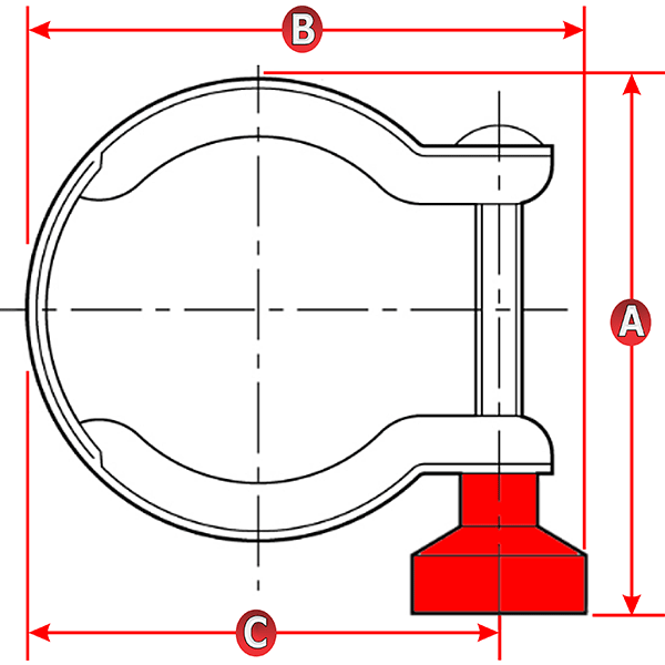 Ideal Vacuum Edwards Clamping Ring, Quick Flange Clamp KF32, KF40