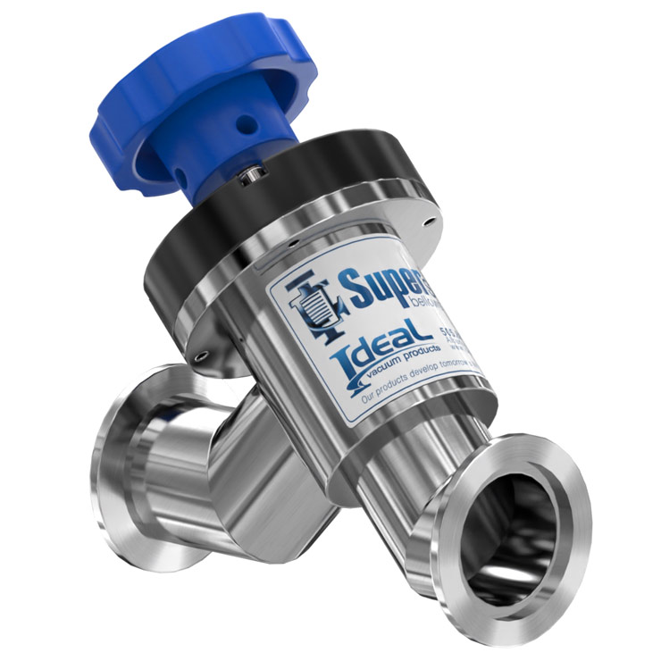 Ideal Vacuum IVP SuperSeal KF40 HV Manual Bellows Inline Vacuum