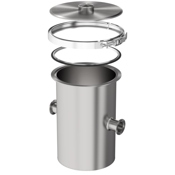 Ideal Vacuum Mini Degassing Vacuum Chamber, 0.153 Cubic ft, KF50 Ports, ORing Sealed