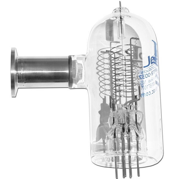 Ideal Vacuum Dual Tungsten Filament Glass Ion Gauge Tube, Bayard