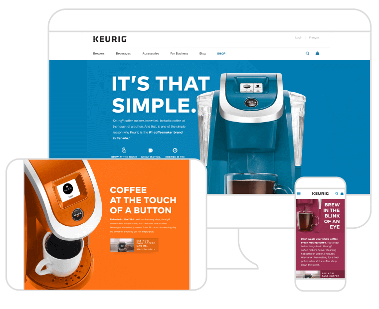 Keurig Canada site Optimization Idea Rebel