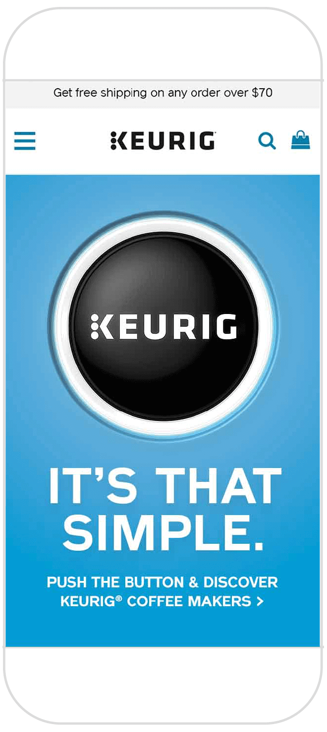 Keurig Canada site Optimization Idea Rebel
