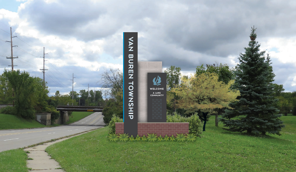 Van Buren Township Gateway Signage Ideation