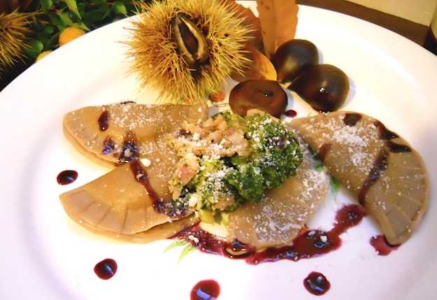 Ravioli alla crema di castagna Idee Green