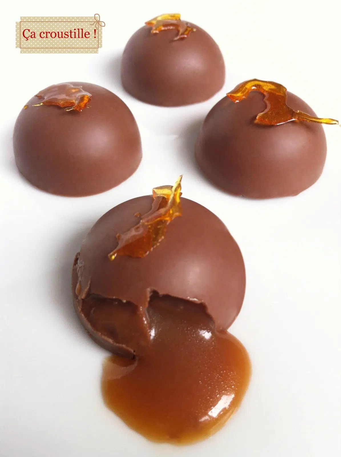 Chocolats au caramel mou et aux amandes Idées Gâteaux
