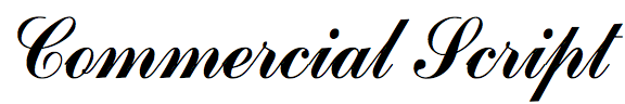Identifont Commercial Script (BT)