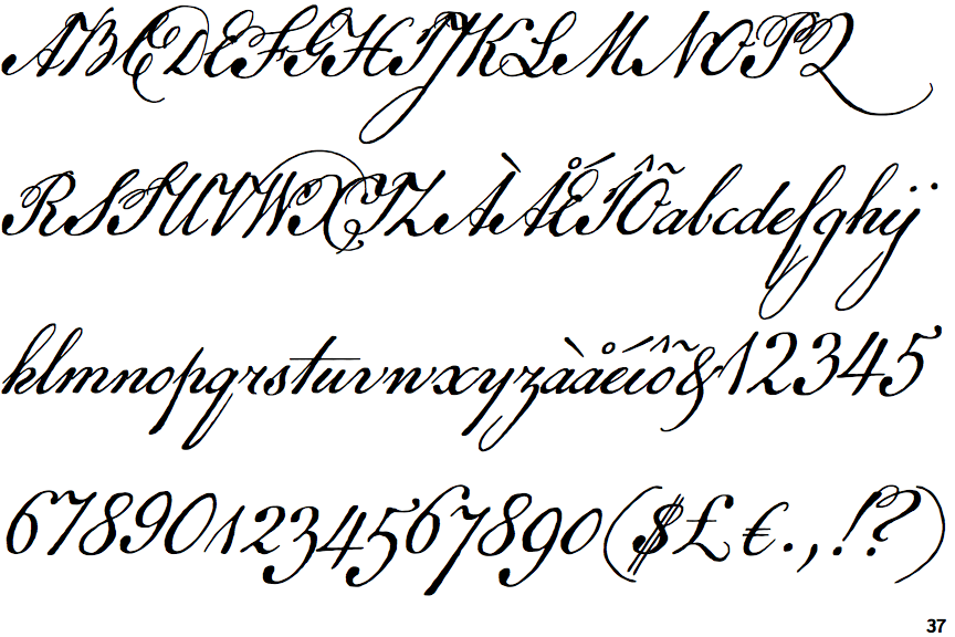 Identifont Remsen Script