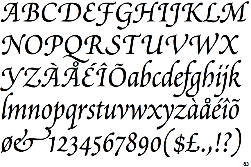 Identifont Poetica III