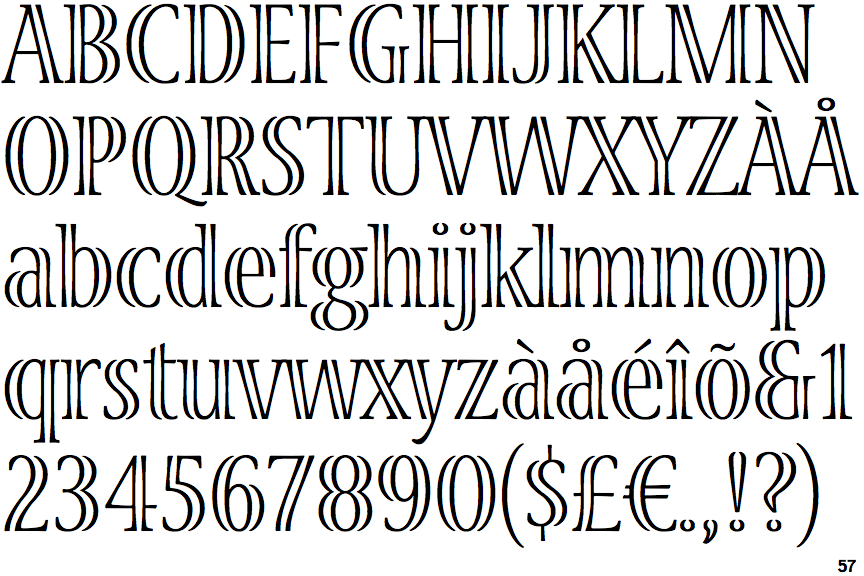 Identifont Viva Light Condensed
