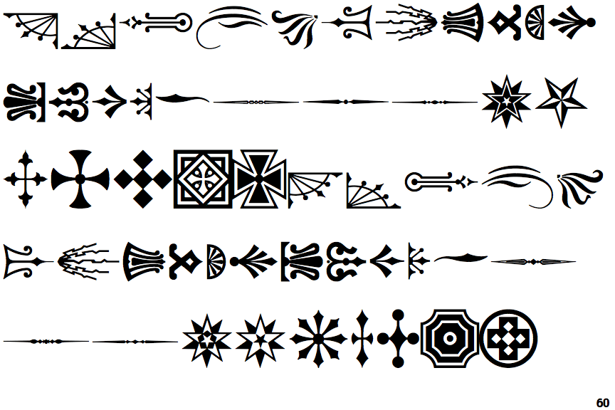 Identifont Adobe Wood Type Ornaments 1