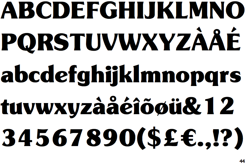 Identifont Souvenir Gothic Bold