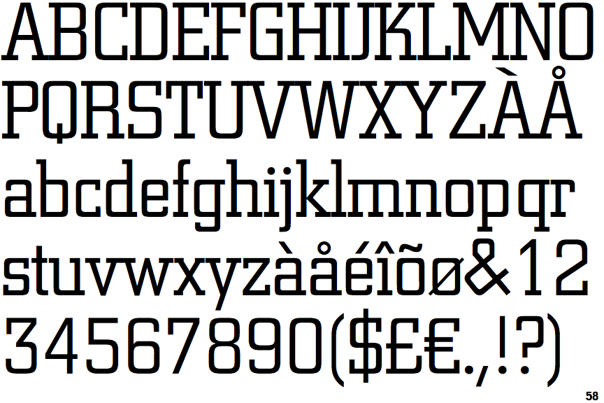 Identifont City Light