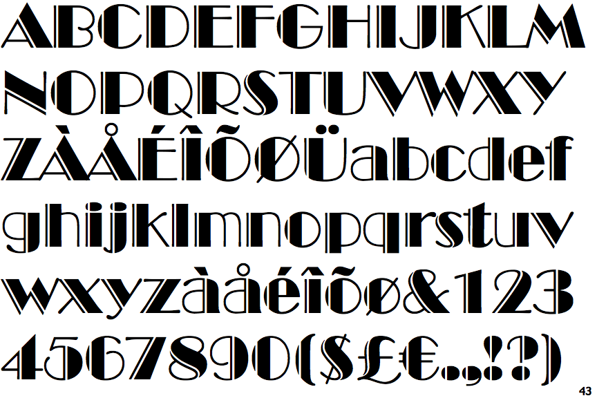 Identifont Broadway Engraved