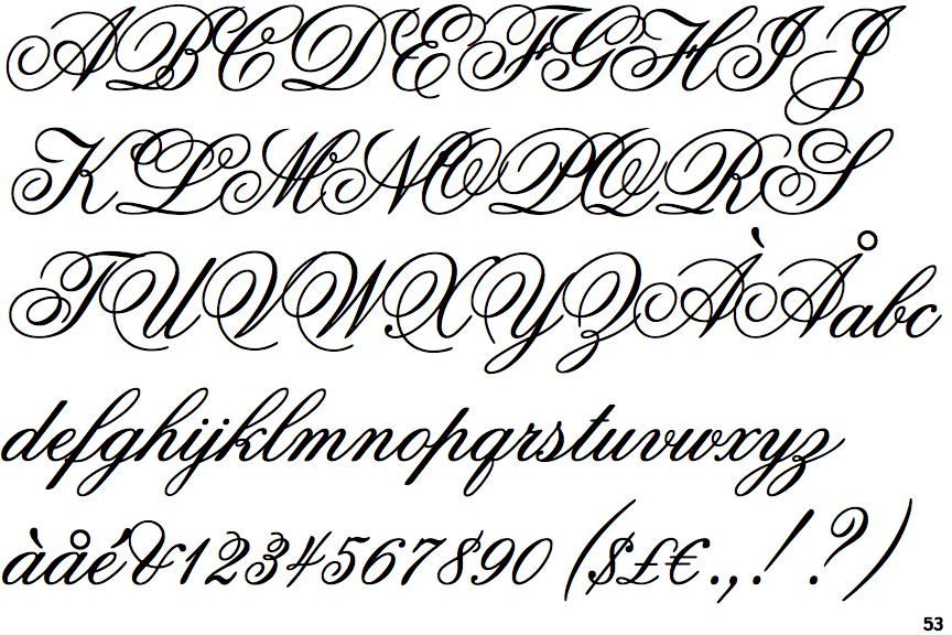 Identifont Flemish Script