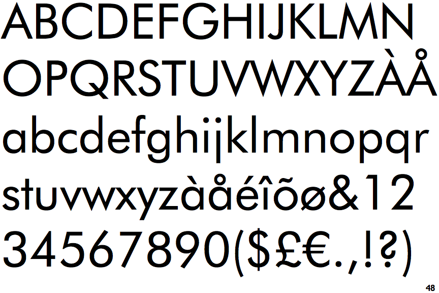 Identifont Futura (BT)