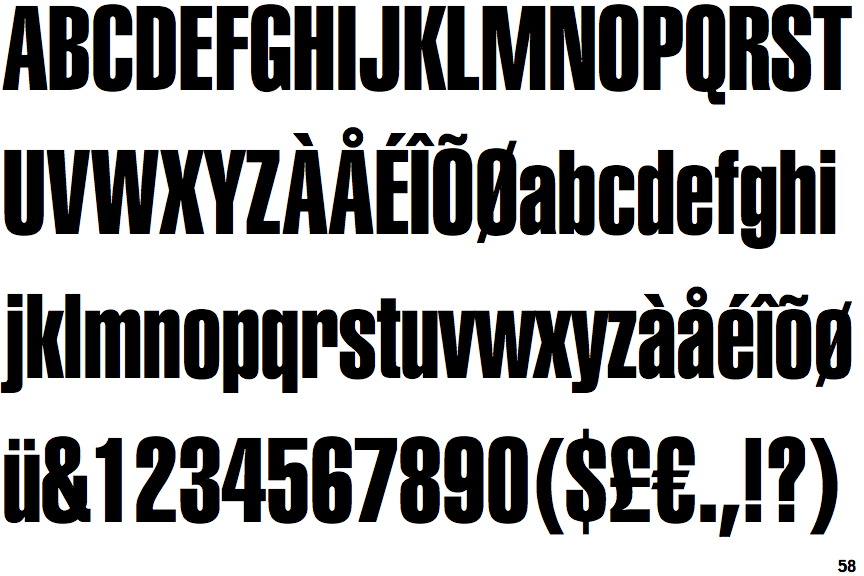 Identifont Swiss 911 Extra Compressed