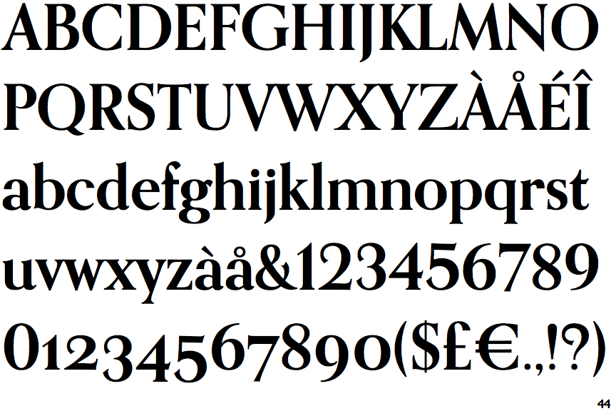 Identifont Orpheus Bold