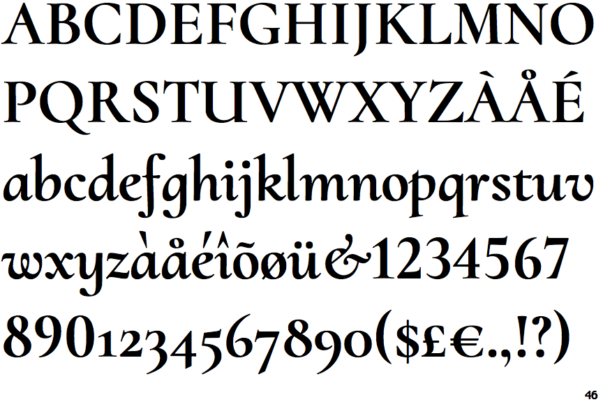 Identifont Cormorant Upright Bold