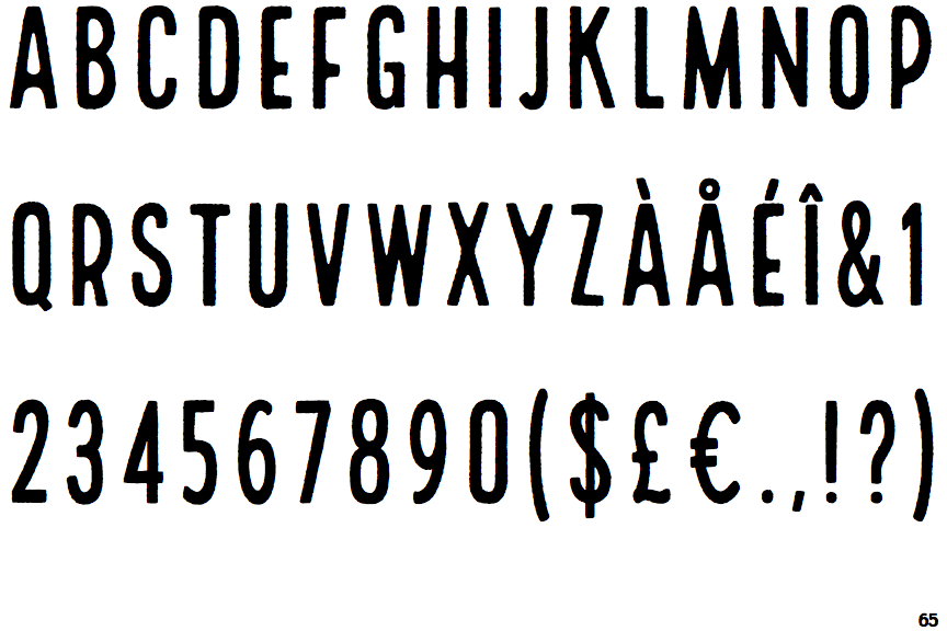 Identifont Local Brewery Four