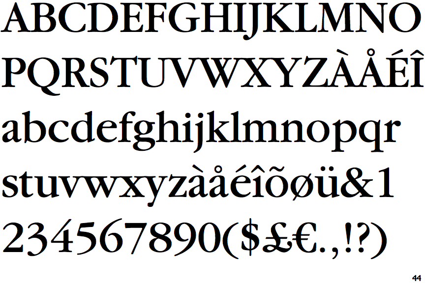 Identifont ITC Garamond (EF)