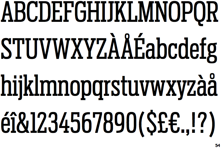 Identifont Antenna Serif Extra Condensed