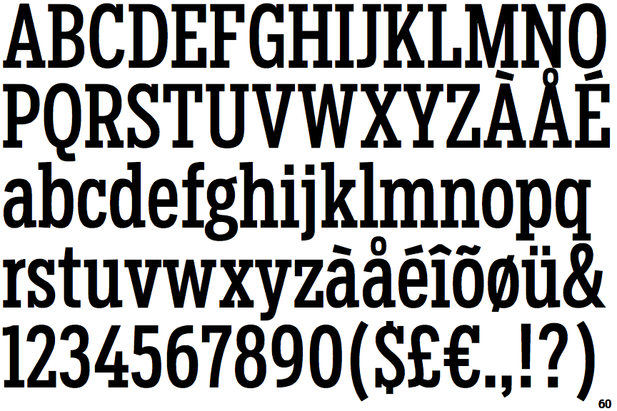 Identifont Salvo Serif Extra Condensed