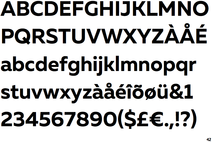 Identifont Muller Bold