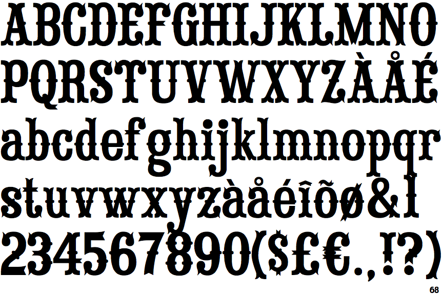 Saloon font free download