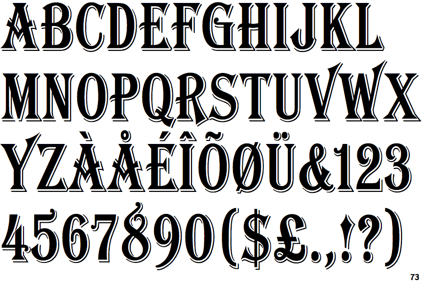 Identifont Algerian Condensed