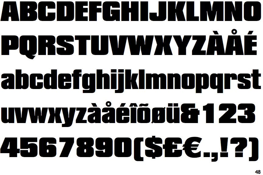 Identifont Compacta Black