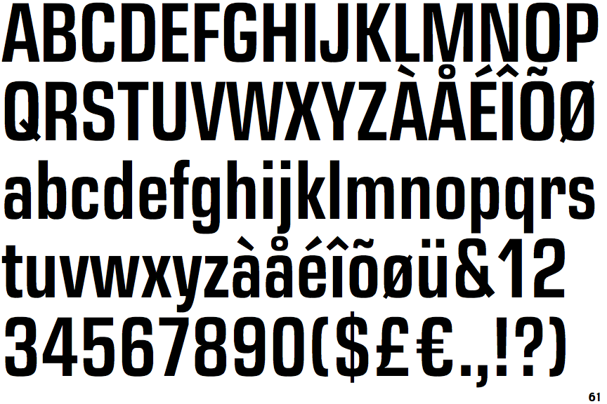Identifont Eurostile Next Condensed Semi Bold