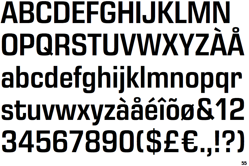 Identifont Eurostile Next Narrow Semi Bold