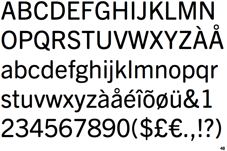Identifont Trade Gothic Next Soft Rounded