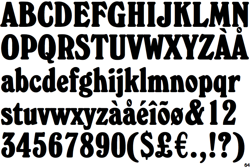 Identifont Windsor Extra Bold Condensed