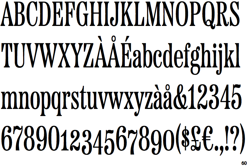 Identifont Etna X Condensed