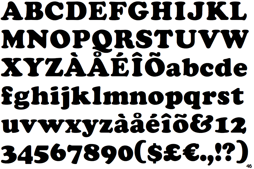 Identifont Cooper Black (Mecanorma)