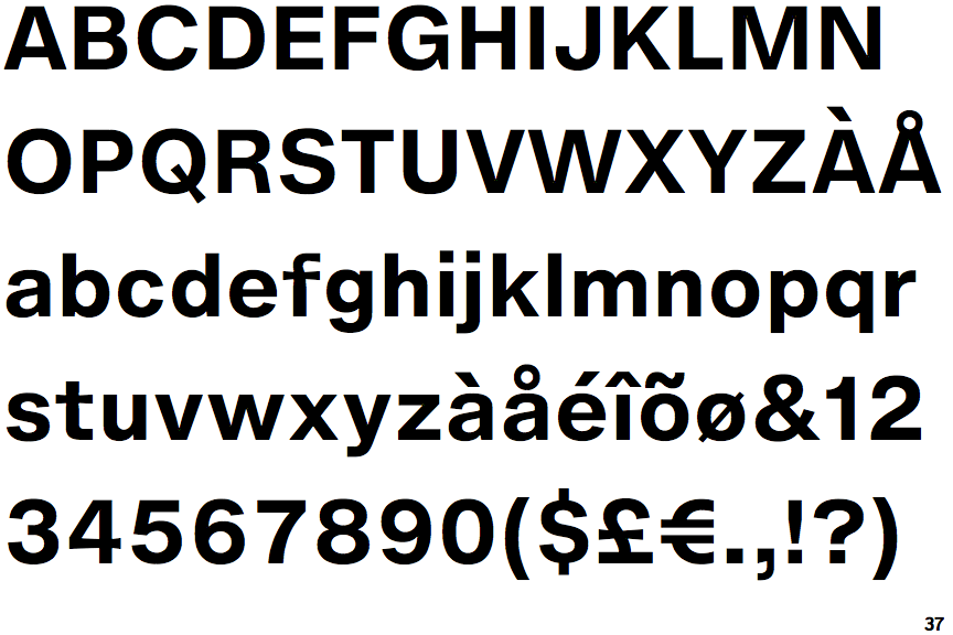 Identifont Helvetica Now Micro Bold